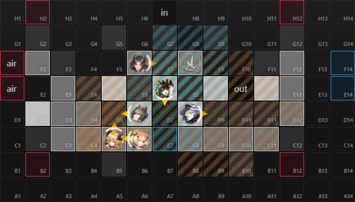 Map 1 placements