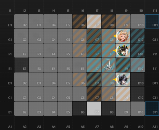 Map 1 placements