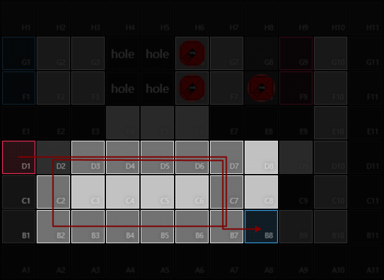Bottom left side pathing