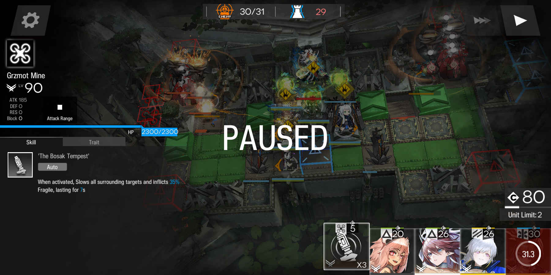 Non-deployed operator hover reference