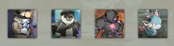 The four additional enemies spawned by the Body Parts at positions 7 and 8.