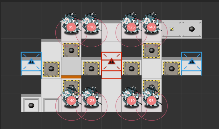 Ending 3 prerequisite stage map layout.